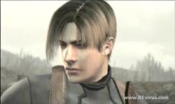  1boy 3d cap leon_s_kennedy male_focus outdoors resident_evil screencap sky solo watermark 