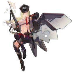  armpits bandaid bandaid_on_breast baton_(weapon) belt black_footwear black_jacket blush boots bra braid breasts cleavage collarbone cuffs damaged defeat elbow_gloves exoskeleton female fingerless_gloves flag floating food fp-6_(girls&#039;_frontline) fp6 full_body girls&#039;_frontline gloves green_hair gun hair_ornament hairclip hand_on_headwear hat head_tilt holding holding_gun holding_weapon injury jacket key knee_boots large_breasts leg_up long_hair looking_at_viewer machinery mole mole_on_breast mouth_hold navel nineo official_art one_eye_closed open_clothes open_jacket pants peaked_cap pouch purple_eyes shield shield_module shotgun shotgun_shell shotgun_speedloader sidelocks smoke solo star_(symbol) stomach striped_clothes striped_pants suspenders torn_clothes transparent_background underwear very_long_hair walkie-talkie weapon white_bra white_flag 