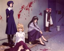  arcueid_brunestud ciel hisui kohaku melty_blood shingetsutan_tsukihime tohno_akiha twins 