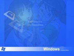  blue bsod futaba homeko mai-hime os-tan saseko windows xp 