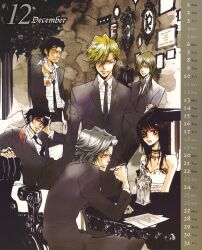  amano_akira basil calendar chrome_dokuro dino eyepatch gokudera_hayato katekyo_hitman_reborn! shamal xanxus 