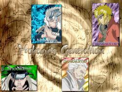  namikaze_minato naruto sarutobi_hiruzen senju_hashirama senju_tobirama 