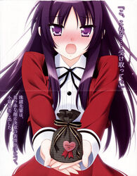  crease fujino_tamao jpeg_artifacts mayoi_neko_overrun peco scanning_dust seifuku valentine 