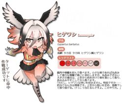  accipitrid accipitriform accipitriform_humanoid alpha_channel animal_humanoid avian avian_humanoid bearded_vulture belt bird bird_humanoid black_hair boots border bottomwear breasts brown_eyes clothed clothing coat electronics fan_character feathered_wings feathers female footwear fur_collar gloves hair handwear head_wings headphones humanoid japanese_text kemono_friends lammergeier_(yoshida_hideyuki) legwear multicolored_hair old_world_vulture open_mouth red_hair red_sclera shirt short_hair skirt solo tail tail_feathers text tights topwear translated transparent_border vulture vulture_humanoid watermark white_hair wings yoshida_hideyuki 