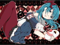  aqua_eyes aqua_hair argyle_background commentary_request female hatsune_miku hiro_satochi karakuri_pierrot_(vocaloid) long_hair mask pantyhose project_diva_(series) regret_(module) solo vocaloid 