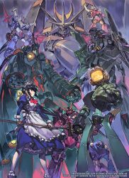  abenobashi_mahou_shoutengai andou_mahoro broom canti company_connection crossed_arms crossover dix-neuf eva_01 evangelion_(mecha) female flcl gainax glowing glowing_eyes gunbuster gurren-lagann horns humanoid_robot kono_minikuku_mo_utsukushii_sekai mahoromatic maid mecha mecha_focus mechanical_horns neon_genesis_evangelion official_art panty_&amp;_stocking_with_garterbelt panty_(psg) robot science_fiction single_horn tengen_toppa_gurren_lagann top_wo_nerae! top_wo_nerae_2! yoshinari_you 