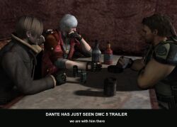  chris_redfield dante devil_may_cry leon_s_kennedy tagme 