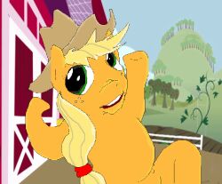  animated applejack_(mlp) dancing friendship_is_magic fristdynamo hasbro my_little_pony sugarcube thrust what 