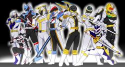  boukensilver dekabreak dekabright dekamaster denji_sentai_megaranger gogo_sentai_boukenger gokaisilver gosei_knight gun kaizoku_sentai_gokaiger knife polearm sentai silver silver_super_sentai spear super_sentai sword tokusou_sentai_dekaranger trident weapon 