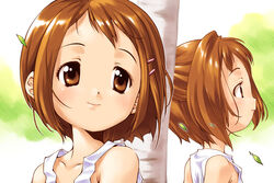  2girls artist_request brown_eyes brown_hair figure_17 multiple_girls shiina_hikaru shiina_tsubasa short_hair siblings twins 