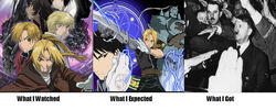  6+boys adolf_hitler alchemy alphonse_elric alphonse_heiderich amestris_military_uniform angry armor belt black_eyes black_hair blonde_hair braid coat collage conqueror_of_shambala edward_elric electricity everyone facial_hair female fighting_stance frown fullmetal_alchemist gloves itou_yoshiyuki long_hair magic_circle male_focus meme military military_uniform moustache multiple_boys nazi necktie noah_(fma) official_art pants partially_colored ponytail prosthesis real_life ribbon roy_mustang salute short_hair single_braid sword tank_top uniform weapon what_i_watched_what_i_expected_what_i_got_(meme) world_war_ii yellow_eyes 