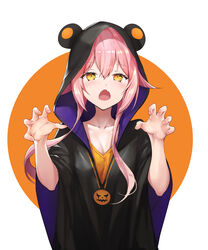  am1m animal_ears brave_girl_ravens cleavage halloween 