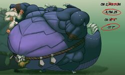  4_toes 5:3 5_fingers absurd_res activision anthro belly big_belly big_muscles big_tail blue_body bone bubba_(spyro) dragon duo feet fingers fist growth growth_drive hi_res holding_another huge_belly huge_moobs huge_muscles hyper hyper_belly hyper_muscles imperial_unit love_handles male muffin_top muscle_growth musclegut muscular muscular_anthro muscular_male mythological_creature mythological_scalie mythology obese obese_anthro obese_male overweight overweight_anthro overweight_male purple_belly rescued_dragons_(spyro) scalie silver-stag skull skull_accessory spyro_reignited_trilogy spyro_the_dragon standing tail text toes weight_gain weight_gain_drive wings 