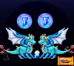  absurd_res dragon duo egg embrioeldragon female feral hi_res male mythological_creature mythological_scalie mythology scalie tail wings 