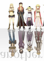  4boys 4girls :d armor assassin_(ragnarok_online) bandages belt bikini black_coat black_footwear black_gloves black_pants black_thighhighs blonde_hair blue_pants blue_shorts boots brown_belt brown_cape brown_footwear brown_hair brown_vest cape closed_mouth clown_(ragnarok_online) coat commentary_request crop_top cross cross_necklace detached_sleeves double_bun dress elbow_gloves fingerless_gloves full_body fur-trimmed_pants fur-trimmed_shorts fur_trim gauntlets gem genderswap_(ftm) genderswap_(mtf) gloves gypsy_(ragnarok_online) hair_between_eyes hair_bun jewelry leotard long_hair long_sleeves looking_at_viewer midriff multicolored_coat multiple_boys multiple_girls navel necklace negi_mugiya o-ring o-ring_top open_clothes open_coat open_mouth open_shirt pantaloons pants pauldrons ponytail pouch priest_(ragnarok_online) purple_dress purple_leotard purple_shirt ragnarok_online red_cape red_coat red_sleeves reflection rule_63 sandals scarf see-through shirt shoes short_hair short_shorts shorts shoulder_armor sleeveless sleeveless_shirt smile strapless strapless_bikini suspenders swimsuit thighhighs torn_clothes torn_shirt two-sided_cape two-sided_fabric two-tone_coat vest waist_cape white_background white_scarf white_shirt whitesmith_(ragnarok_online) yellow_bikini 