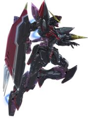  blitz_gundam clenched_hand daigouzi green_eyes gundam gundam_seed holding holding_shield mecha mobile_suit robot science_fiction shield solo v-fin white_background 