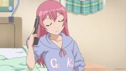  animated animated blood gun kasugano_urara_(sabagebu!) multiple_girls pink_hair purple_hair red_eyes sabagebu! sonokawa_momoka violence weapon 