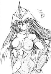  artist_request breasts burstinatrix duel_monster elemental_hero_burst_lady female female gamonkoubou monochrome solo yu-gi-oh! yuu-gi-ou_gx 