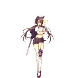  anchor_symbol artist_request ass_visible_through_thighs blush breast_hold breasts brown_eyes brown_hair chipped_sword cleavage damaged female full_body garter_straps glasses hair_tie headgear high_heels holding holding_sword holding_weapon katana knee_pads legs long_hair looking_at_viewer looking_over_eyewear low_twintails mary_janes medium_breasts midriff miniskirt navel official_art open_clothes open_mouth open_shirt over-rim_eyewear over_shoulder panties pantyshot red-framed_eyewear rigging semi-rimless_eyewear shirt shoes single_garter_strap single_knee_pad skirt solo standing sword sword_over_shoulder tatsuta_(warship_girls_r) thighhighs thighs torn_clothes transparent_background twintails unbuttoned unbuttoned_shirt underwear very_long_hair warship_girls_r weapon weapon_over_shoulder white_shirt white_thighhighs 