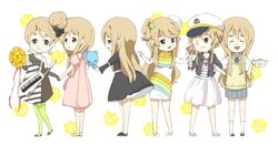  6+girls bad_id bad_pixiv_id blonde_hair blue_eyes casual don&#039;t_say_&quot;lazy&quot; fuwafuwa_time k-on! kotobuki_tsumugi listen!! long_hair multiple_girls multiple_persona pantyhose sakuragaoka_high_school_uniform school_uniform tymut 