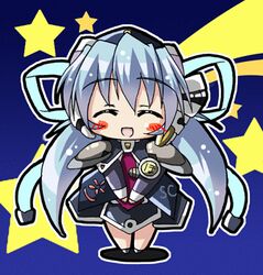  animated animated blush_stickers chibi female green_eyes hat hoshino_yumemi long_hair lowres planetarian ribbon setomi_sora smile solo star_(symbol) twintails 