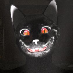  1:1 3d_(artwork) anthro creepy_smile digital_media_(artwork) domestic_cat felid feline felis glowing glowing_eyes hi_res ksif light_from_below littlefisky looking_at_viewer male mammal smile solo 