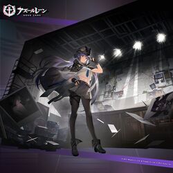  artist_request azur_lane black_footwear black_gloves boots bunker_hill_(azur_lane) character_request check_character cheshire_(azur_lane) cleveland_(azur_lane) columbia_(azur_lane) dio_brando&#039;s_pose_(jojo) enterprise_(azur_lane) essex_(azur_lane) essex_(detective_essex)_(azur_lane) fingerless_gloves gloves hand_on_headwear hand_on_own_hip hat highres holster jamaica_(azur_lane) jojo_no_kimyou_na_bouken jojo_pose long_hair looking_at_viewer manjuu_(azur_lane) midriff navel necktie official_alternate_costume official_art pantyhose photo_(object) pleated_skirt pose purple_hair red_eyes second-party_source skirt smile stardust_crusaders thigh_holster twintails z23_(azur_lane) 