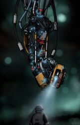  alternate_color cable crossover glados no_humans non-humanoid_robot one-eyed onion-oni portal_(series) robot simon_jarret soma_(frictional_games) 