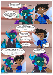  absurd_res anthro border dragon duo english_text fairy female hi_res humanoid male mrs._kassandra_(travis_the_dragon) mythological_creature mythological_scalie mythology scalie text travis_burns travis_the_dragon travis_the_dragon_dimension_ride_(comic_series) white_border 