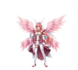  angel_wings bare_shoulders boots breasts celestia_paladin cleavage detached_collar detached_sleeves dress elbow_gloves feathered_wings female full_body game_cg gloves hair_intakes hair_ornament head_wings high_heels high_ponytail highres kouyoku_senki_exs-tia large_breasts large_variant_set long_hair looking_at_viewer multiple_wings non-web_source official_art open_mouth overskirt pink_hair pink_wings ponytail purple_eyes rieszverne_suzette_paladill skirt smile solo standing tachi-e thigh_boots thighhighs transparent_background variant_set very_long_hair white_gloves white_thighhighs wings zettai_ryouiki 