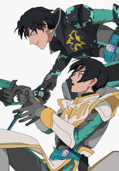  2boys aqua_eyes armor azkn bat_(animal) bat_genome bat_wings black_armor black_eyes black_hair boots clawed_boots commentary driver_(kamen_rider) evil_grin evil_smile evilblade fake_horns gloves green_eyes grin gun handgun high_collar highres holding holding_weapon horns igarashi_daiji jewelry kagero_(kamen_rider_revice) kamen_rider kamen_rider_evil kamen_rider_live kamen_rider_revice livegun looking_at_viewer male_focus moon multiple_boys nature night night_sky open_hands rider_belt ring sheath sheathed single_horn sky smile spiked_armor spiked_helmet splatter sword symbol-only_commentary teamwork thigh_strap tokusatsu two_sidriver uniform upper_body weapon white_armor white_background white_gloves wings 