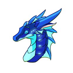  1:1 alpha_channel aurora_(iconicanemone) chromatic_aberration dragon female feral headshot_portrait mythological_creature mythological_scalie mythology outline portrait renchikun scalie seawing_(wof) simple_background smile solo transparent_background wings_of_fire 