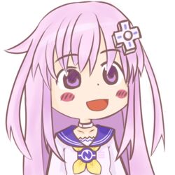  choujigen_game_neptune d-pad female kelsuis meme nepgear neptune_(series) ohayou_(meme) purple_eyes purple_hair 