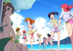  ayase_eri beach bikini group hoshizora_rin koizumi_hanayo kousaka_honoka love_live!_school_idol_project minami_kotori nishikino_maki sonoda_umi swimsuit toujou_nozomi water yakuyousekken yazawa_nico 