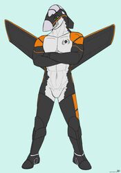  aircraft anthro crossed_arms hi_res living_aircraft living_machine living_vehicle machine male muscular muscular_anthro muscular_male solo vawfag vehicle 