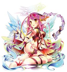  :p angel angel_wings animal_ears arm_support ass barefoot bird_ears blush breasts card commentary_request cross dress feathered_wings female gradient_eyes gradient_hair hair_ornament halo jibril_(no_game_no_life) kamiya_yuu large_breasts long_hair looking_at_viewer low_wings magic_circle multicolored_eyes multicolored_hair naughty_face navel no_game_no_life no_panties official_art orange_eyes pink_hair playing_card seductive_smile sitting smile solo spiked_halo symbol-shaped_pupils tattoo thighs tongue tongue_out very_long_hair white_wings wing_ears wings yellow_eyes 