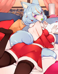  animal_ears choumi_wuti_(xueye_fanmang_zhong) christmas tagme tail 