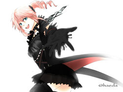  final_fantasy final_fantasy_xiii gothic_lolita green_eyes lightning_returns:_final_fantasy_xiii lolita_fashion lumina_(ffxiii) pink_hair 