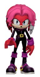  3d_(artwork) 5_fingers alpha_channel anthro archie_comics belt big_eyes big_head boots breasts clothed clothing digital_media_(artwork) echidna female fingers footwear fur hair hi_res joeadok lien-da long_hair mammal monotreme pink_hair red_body red_fur sega simple_background solo sonic_the_hedgehog_(archie) sonic_the_hedgehog_(comics) sonic_the_hedgehog_(series) third-party_edit topwear transparent_background 