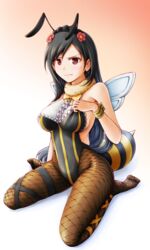  alternate_costume annoyed bad_id bad_pixiv_id bee bee_costume black_hair black_leotard black_pantyhose bug fake_antennae fake_wings female final_fantasy final_fantasy_vii final_fantasy_vii_remake fishnet_pantyhose fishnets highleg highleg_leotard insect_wings leotard long_hair meihemu pantyhose red_eyes solo striped_clothes striped_leotard tifa_lockhart vertical-striped_clothes vertical-striped_leotard wings 