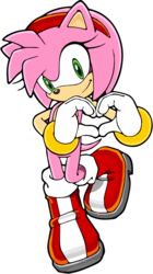  absurd_res alpha_channel amy_rose anthro clothing eulipotyphlan featureless_crotch female footwear gloves green_eyes hair handwear hedgehog hi_res mammal natural_alt pink_hair sega shoes simple_background solo sonic_the_hedgehog_(series) transparent_background unknown_artist 