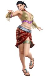  3d armpits artist_request feet female full_body highres nail_polish official_art solo standing tekken tekken_6 toenail_polish toenails transparent_background zafina_(tekken) 