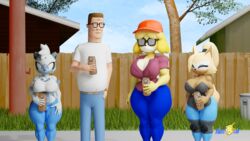  16:9 2021 3d_(artwork) 5_fingers alcohol animal_crossing anthro artist_name beer beverage beverage_can biceps big_breasts bill_dauterive black_eyes blender_(artwork) blonde_hair blue_sky bottomwear breasts brown_body brown_fur brown_hair canid canine canis cleavage clothed clothing comment_chain cosplay crop_top crossover crossover_cosplay curvy_figure dale_gribble denim denim_bottomwear denim_clothing detailed_background digital_media_(artwork) domestic_dog eyewear fangs female fingers floppy_ears fluffy fluffy_tail fur glasses grey_body grey_fur group hair hand_in_pocket hank_hill hat headgear headwear hi_res hourglass_figure human idw_publishing isabelle_(animal_crossing) jeans jeff_boomhauer king_of_the_hill lemur light-skinned_male light_body light_skin long_hair male male_human mammal midriff multicolored_body multicolored_fur nintendo outside pants pockets primate purple_eyes sega sharp_teeth shih_tzu shirt short_hair sky small_waist sonic_the_hedgehog_(comics) sonic_the_hedgehog_(idw) sonic_the_hedgehog_(series) strepsirrhine tail tangle_the_lemur teeth thick_thighs topwear toy_dog two_tone_body two_tone_fur vaultlad watermark whisper_the_wolf white_body white_fur wide_hipped_female wide_hips widescreen wolf yellow_body yellow_fur 