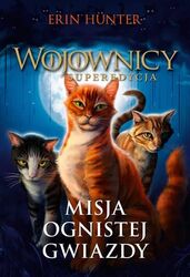  book_cover cover detailed_background domestic_cat felid feline felis female feral firestar&#039;s_quest firestar_(warriors) fur group leafstar_(warriors) looking_at_viewer male mammal nude official_art outside polish_text sandstorm_(warriors) smile text unknown_artist warriors_(book_series) 