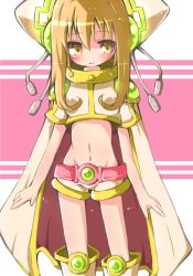  brown_hair cape duel_monster esper_girl gold_eyes midriff psy_girl shorts utubo25 yellow_eyes yu-gi-oh! yuu-gi-ou_duel_monsters 