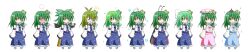  &gt;_&lt; :p ahoge alternate_color antennae arm_cannon blush bow bubble cape closed_eyes commentary_request cosplay crescent detached_sleeves female frog_hair_ornament full_body green_hair hair_ornament hairbow hat highres karakasa_obake kochiya_sanae lineup long_hair long_sleeves multiple_persona murasa_minamitsu murasa_minamitsu_(cosplay) one_eye_closed open_mouth osashin_(osada) patchouli_knowledge patchouli_knowledge_(cosplay) reiuji_utsuho reiuji_utsuho_(cosplay) sailor_hat skirt smile snake tatara_kogasa tatara_kogasa_(cosplay) third_eye tongue tongue_out touhou transparent_background umbrella vest weapon wide_image wide_sleeves wings wriggle_nightbug wriggle_nightbug_(cosplay) yellow_eyes 