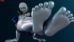  1girls 3d feet female female_only fully_clothed metallic_body robot_girl seth_(sfv) seth_(street_fighter) soles solo street_fighter street_fighter_v ynoz 