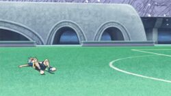  animated animated animated ball blue_eyes field fubuki_shirou hit hits inazuma_eleven inazuma_eleven_(series) lowres male male_focus scarf short_hair soccer_ball soccer_uniform sportswear white_hair 