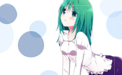  aged_up antennae bad_id bad_pixiv_id blush breasts do_ri_(azukixx) female green_eyes green_hair long_hair small_breasts solo touhou wriggle_nightbug 