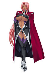  areola_slip areolae black_panties boots breasts cape character_sheet dark_skin elbow_gloves erect_nipples expressionless female female floating_hair full_body game_cg gloves hair_intakes hand_on_hip hands head_tilt holding ingrid_(taimanin_asagi) kagami_hirotaka large_breasts leaning_forward legs legs_crossed lilith-soft lipstick long_hair looking_at_viewer makeup mole navel no_bra panties parted_lips pink_hair shiny shiny_clothes shiny_hair shiny_skin simple_background standing standing_on_one_leg taimanin_(series) taimanin_asagi taimanin_asagi_3 taimanin_murasaki thigh_boots thigh_gap thighhighs thighs underboob underwear very_long_hair wallpaper white_background yellow_eyes 